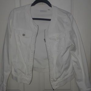 White denim jacket